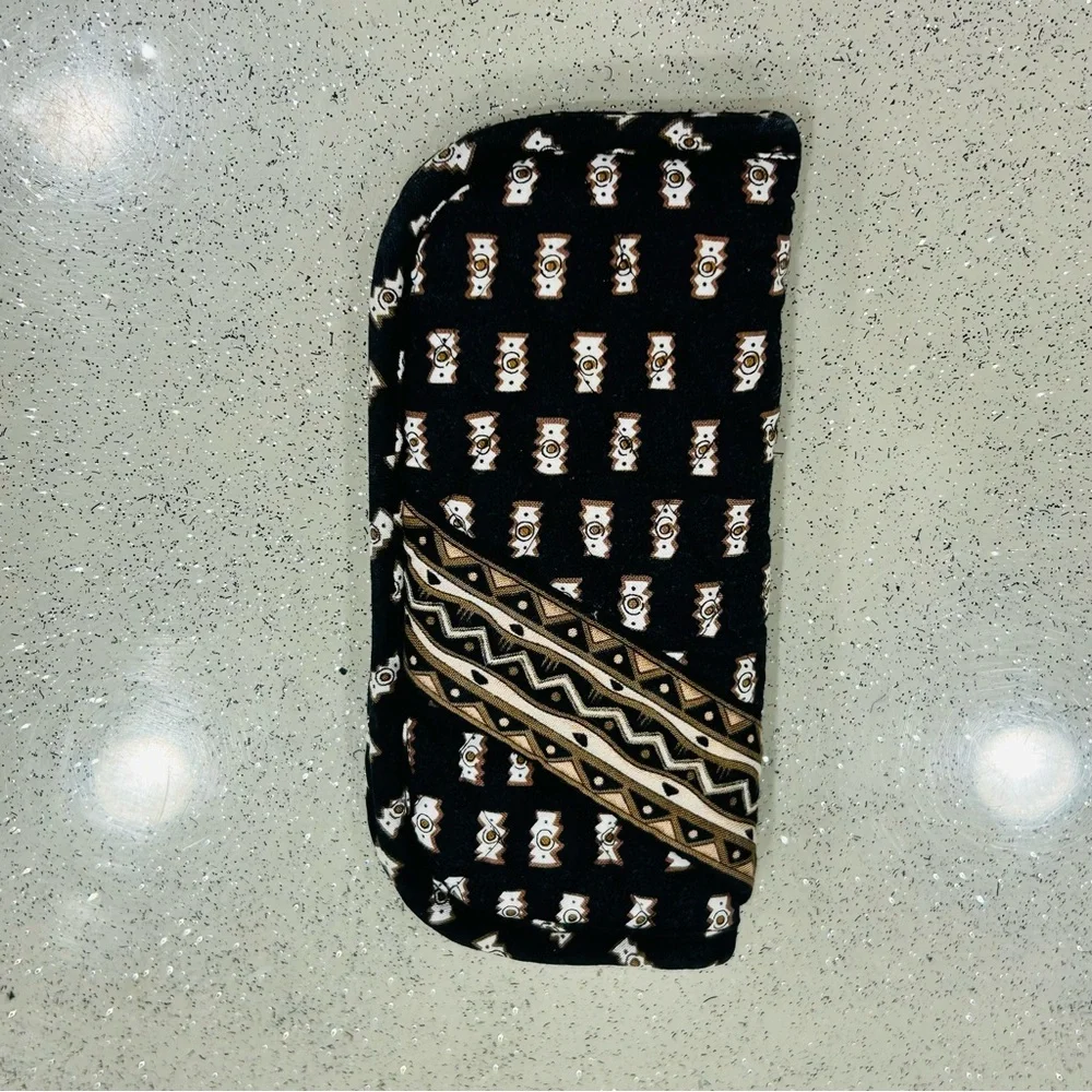 Vintage~Vera‎ Bradley~Tribal Zebras Double Eyeglass Case~Retired Pattern
